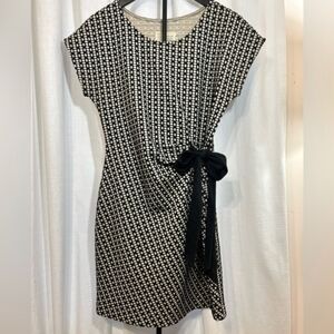 Saturday Sunday By Anthropologie Black and White Isabel Mini Dress